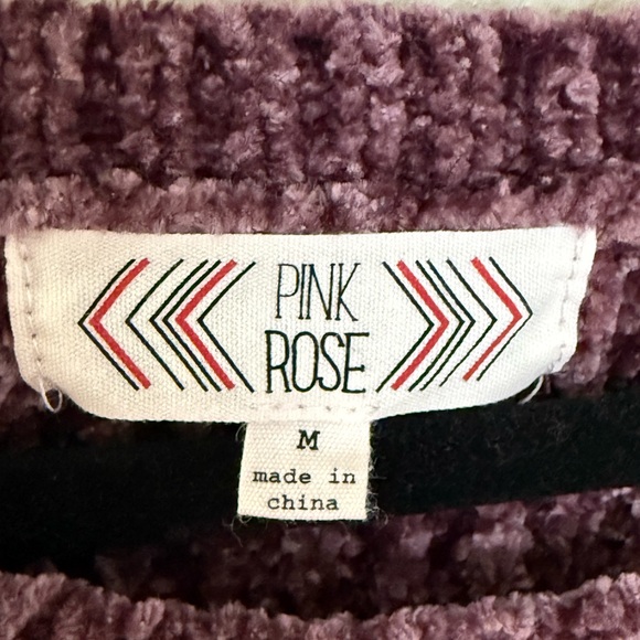 Super Snuggly Mauve Sweater, Size Medium - Picture 3 of 5